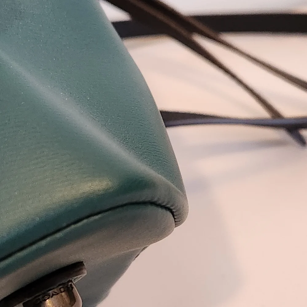Coach Roxie with Snakeskin Quilting, Teal